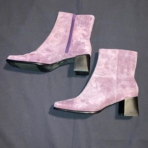 Purple Booties by Classique